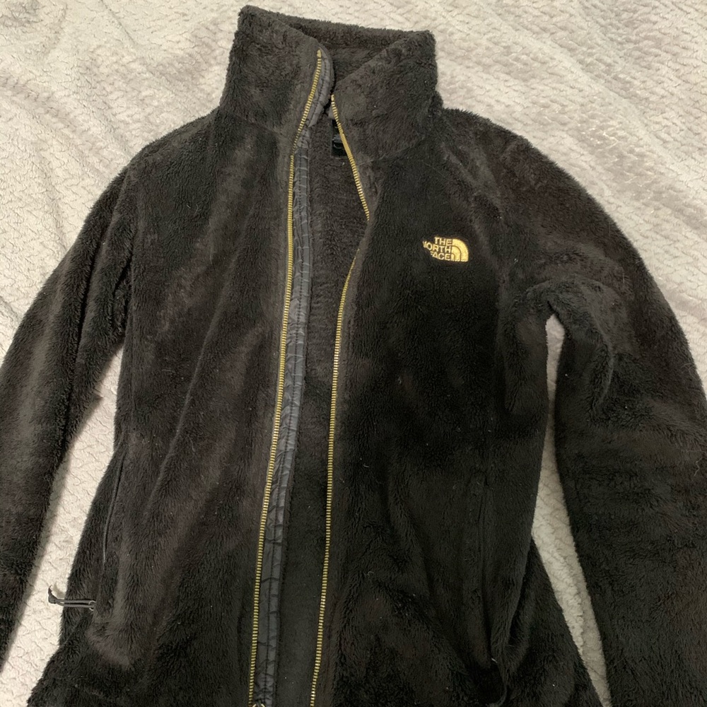 Black North Face Fuzzy Jacket